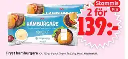 ICA Supermarket ICA Fryst hamburgare erbjuda