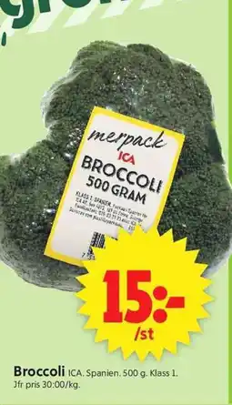 ICA Supermarket ICA Broccoli erbjuda