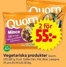 ICA Supermarket Quorn Vegetariska produkter erbjuda