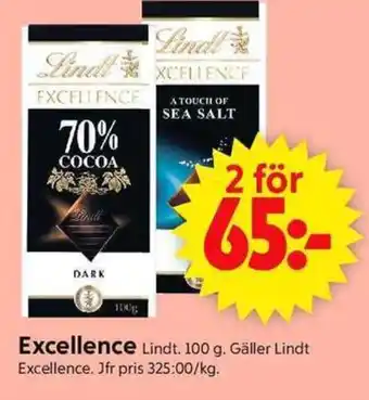 ICA Supermarket Lindt Excellence erbjuda