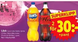 ICA Supermarket Coca-Cola, Fanta, Sprite Läsk erbjuda
