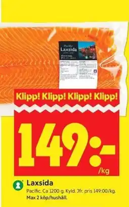 ICA Kvantum Pacific Laxsida erbjuda