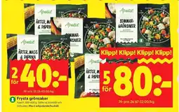 ICA Kvantum Apetit Frysta grönsaker erbjuda