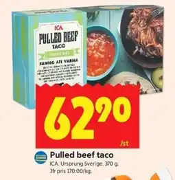 ICA Kvantum ICA Pulled beef taco erbjuda