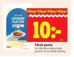 ICA Kvantum ICA Färsk pasta erbjuda