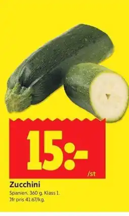 ICA Kvantum Zucchini erbjuda