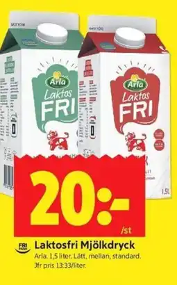 ICA Kvantum Arla Laktosfri Mjölkdryck erbjuda