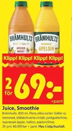 ICA Kvantum Brämhults Juice, Smoothie erbjuda
