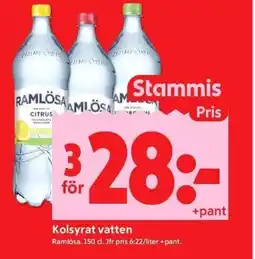 ICA Kvantum RAMLÖSA Kolsyrat vatten erbjuda