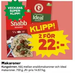 Coop Kungsörnen Makaroner erbjuda