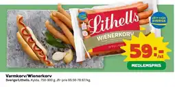 Coop Lithells Varmkorv/Wienerkorv erbjuda