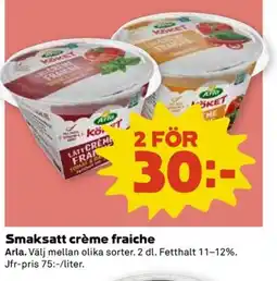 Coop Arla Smaksatt crème fraiche erbjuda