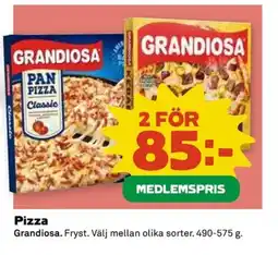 Coop GRANDIOSA Pizza erbjuda