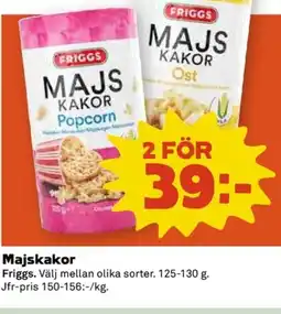 Coop FRIGGS Majskakor erbjuda