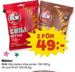 Coop OLW Nötter erbjuda