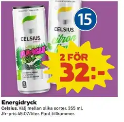 Coop CELSIUS Energidryck erbjuda