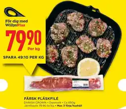 Willys Färsk fläskfilé erbjuda