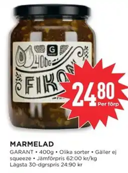 Willys GARANT Marmelad erbjuda