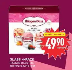 Willys HÄAGEN-DAZS Glass erbjuda