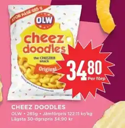 Willys OLW Cheez doodles erbjuda