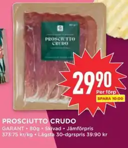 Willys GARANT Prosciutto crudo erbjuda