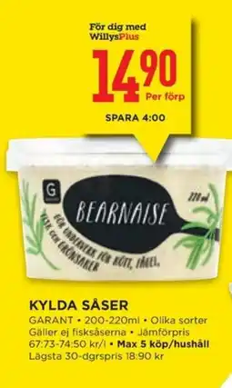 Willys GARANT Kylda såser erbjuda