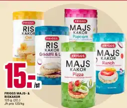 ÖoB FRIGGS Majs- & riskakor erbjuda