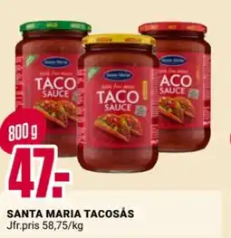 ÖoB Santa Maria Tacosas erbjuda