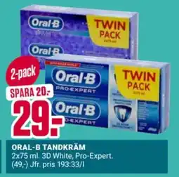 ÖoB ORAL-B Tandkräm erbjuda