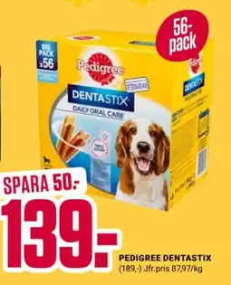 ÖoB Pedigree dentastix erbjuda