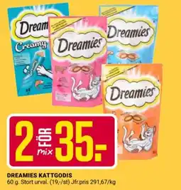 ÖoB Dreamies kattgodis erbjuda