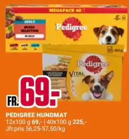ÖoB Pedigree hundmat erbjuda