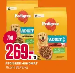 ÖoB Pedigree hundmat erbjuda