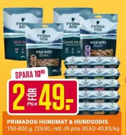 ÖoB Primadog hundmat & hundgodis erbjuda