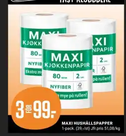 ÖoB Maxi hushållspapper erbjuda