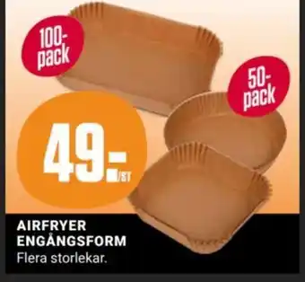 Airfryer engångsform