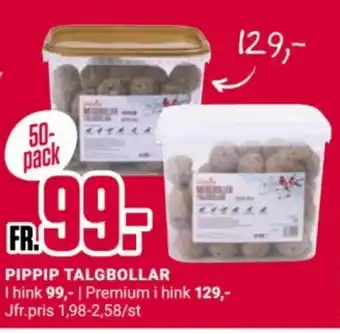 ÖoB Pippip talgbollar erbjuda