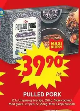 ICA Maxi ICA Pulled pork erbjuda