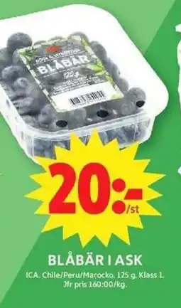 ICA Maxi ICA Blåbär i ask erbjuda