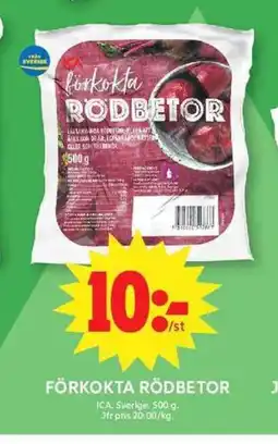 ICA Maxi ICA Förkokta rödbetor erbjuda