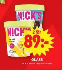 ICA Maxi NICK'S Glass erbjuda
