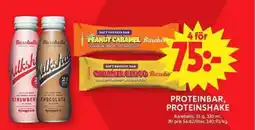 ICA Maxi Barebells Proteinbar, proteinshake erbjuda