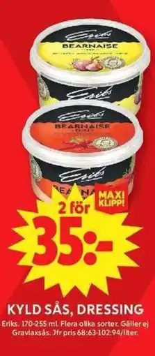 ICA Maxi Eriks Kyld sås, dressing erbjuda