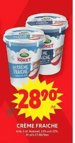ICA Maxi Arla Crème fraiche erbjuda