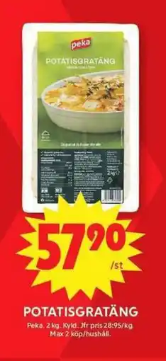 ICA Maxi PEKA Potatisgratäng erbjuda