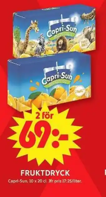 ICA Maxi Capri-Sun Fruktdryck erbjuda