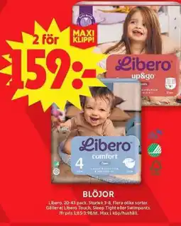 ICA Maxi Libero Blöjor erbjuda