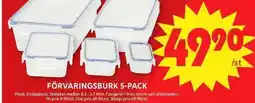 ICA Maxi Förvaringsburk 5-pack erbjuda