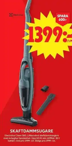 ICA Maxi Electrolux Skaftdammsugare erbjuda