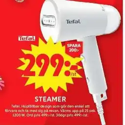 ICA Maxi Tefal Steamer erbjuda